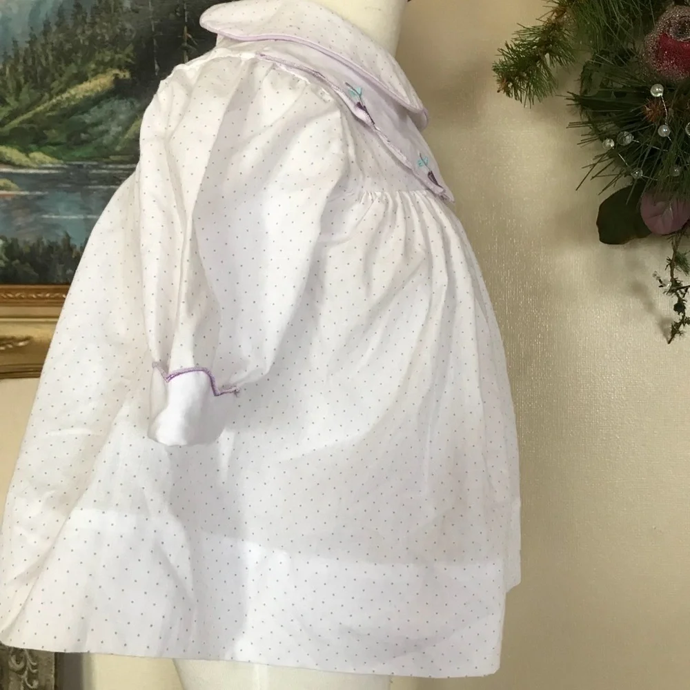 Rare VTG 1960’s Baby Plum Peter Pan Collar Dress